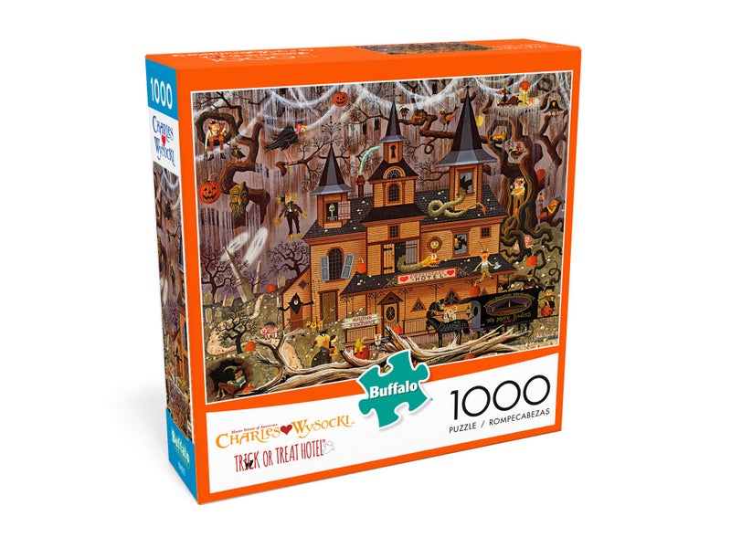 Buffalo Games - Charles Wysocki - Trick or Treat Hotel - 1000 Piece Jigsaw Puzzle - Image 3