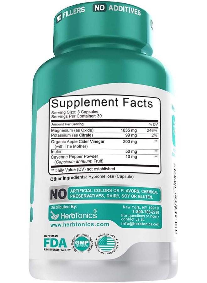 Herbtonics Oxy-Digest Colon Cleanse and Detox Digestive System Formula with Apple Cider Vinegar