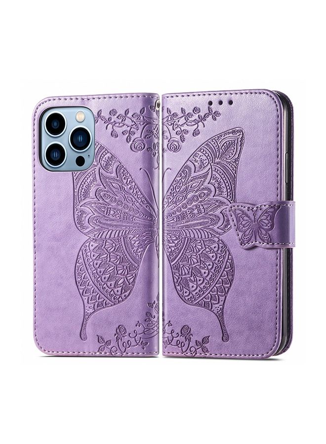 iPhone 14 Pro Max Wallet Case PU Leather Book Folding Flip Folio Case with Card Holders Kickstand Magnetic Closure Protective Cover for iPhone 14 Pro Max Purple  - Image 3