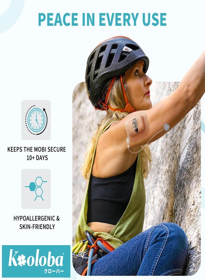 Kooloba Tandem Mobi Adhesive Sleeve, 10 Pack Waterproof & Hypoallergenic Overpatch Pocket for Tandem Mobi Insulin Pump, Breathable Latex-Free Stretch Fabric, 10+ Days Long Wear, Stylish Multi-Design Pack - Image 2