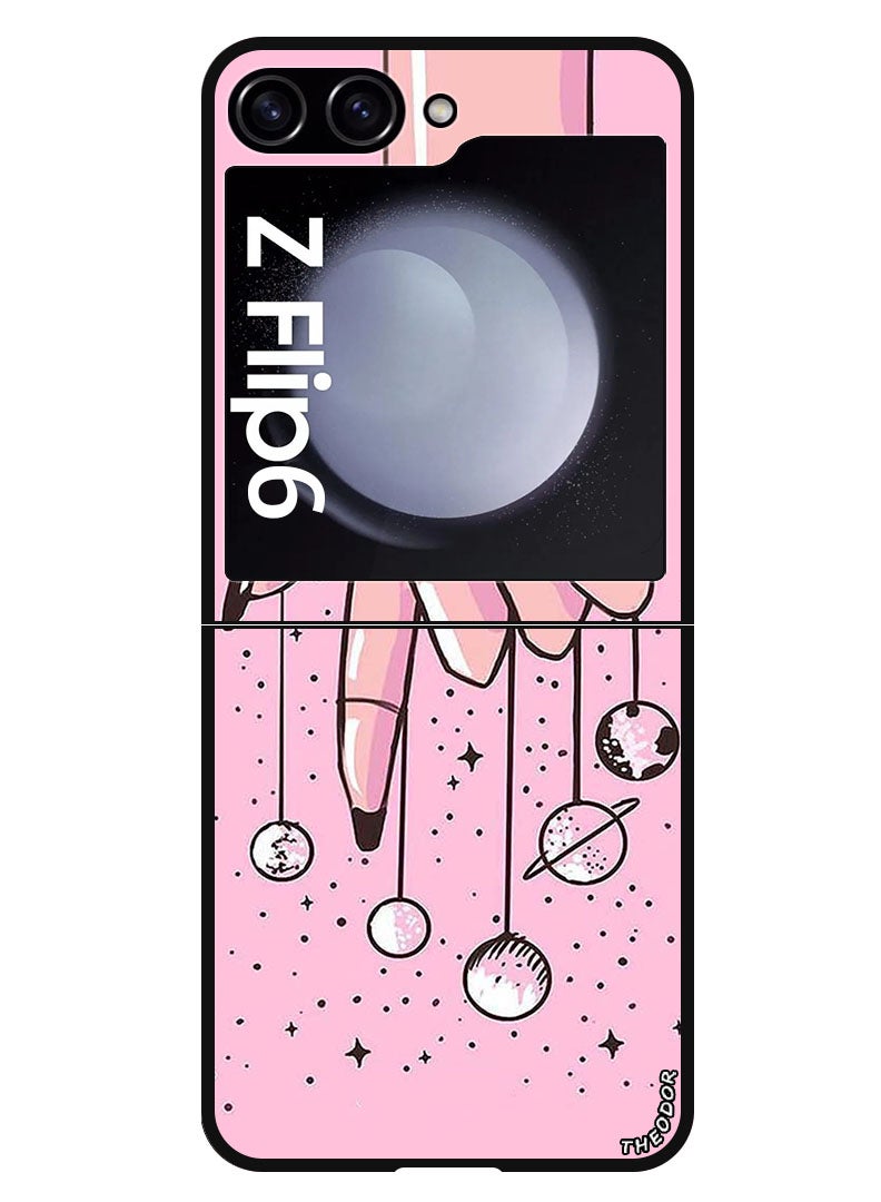 Theodor Protective Case Anti Scratch Shock Proof Bumper Cover For Samsung Galaxy Z Flip 6 Planets Imagination - Image 1