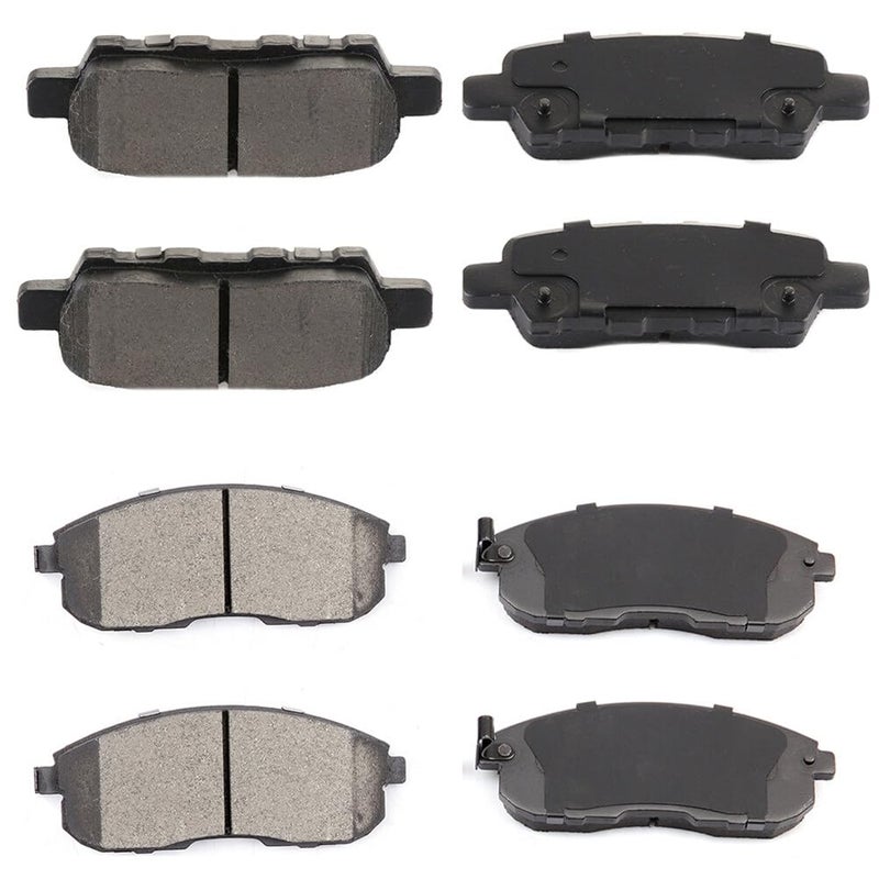 ECCPP D13938501 D8157318 Rear  Front Ceramic Disc Brake Pad Set Fit For Nissan 350Z 20032005For Altima 20072013For Juke 20112015For Sentra 20072012