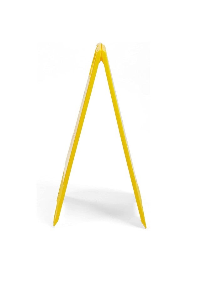 Carepure Under Maintenance Caution Sign Board | ABS-Plastic | Standing Caution Sign Board Under Maintenance - Yellow - Image 4