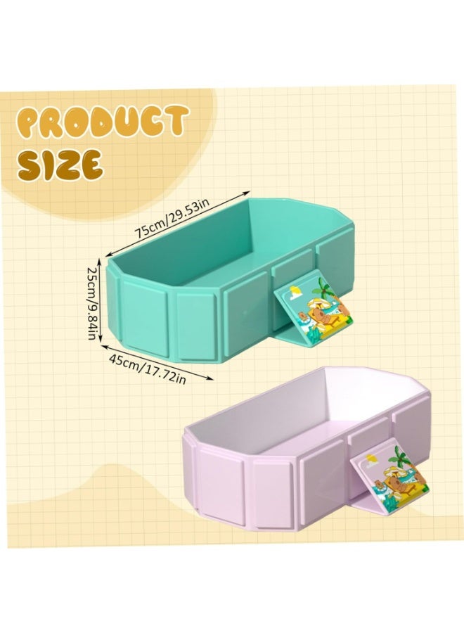 Portable Foldable Baby Bathtub - Space Saving Multifunctional Large Infant Tub with 5-Layer Insulation & Reinforced Support for 0-4 Years - Image 2