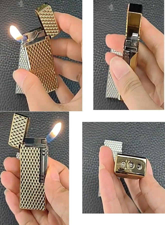 WVMKOR (Without Butane) Metal Butane Lighter with Flint, Soft Flame, Dragon Design,Candle Lighter (Black Dragon) - Image 3