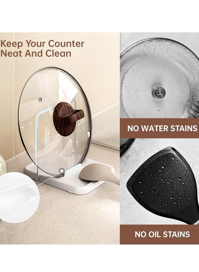 Foldable Pot Lid Holder Multifunctional Kitchen Organizer White - Image 4