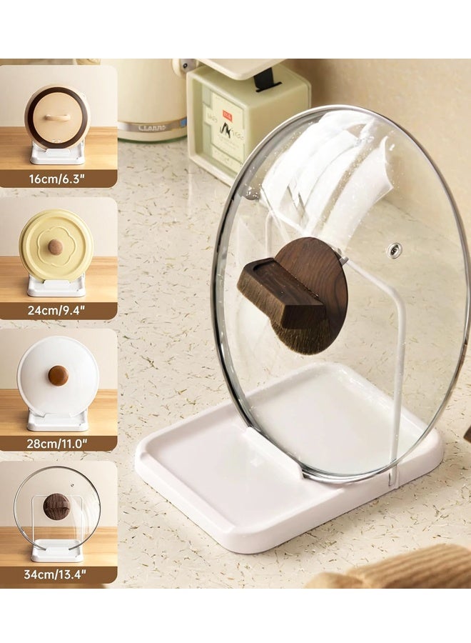 Foldable Pot Lid Holder Multifunctional Kitchen Organizer White - Image 5