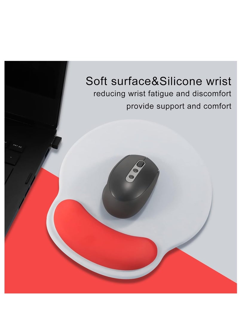 Y&D Ergonomic Mouse Pad with Gel Wrist Support, Comfortable Mousepad with Smooth Wrist Rest Surface and Non-Slip PU Base for Pain Relief, Computer, Laptop, Office & Home  - Image 2