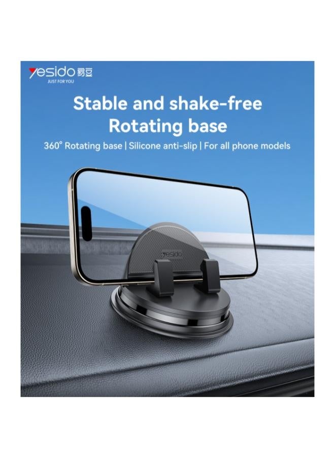 Yesido C268 360 Rotating Silicone Anti-slip Adsorption Automatic And Stable Clamping Dashboard Phone Holder - Image 2