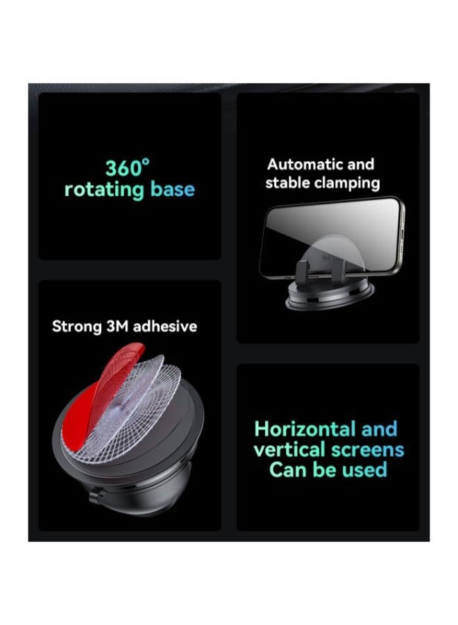 Yesido C268 360 Rotating Silicone Anti-slip Adsorption Automatic And Stable Clamping Dashboard Phone Holder - Image 3