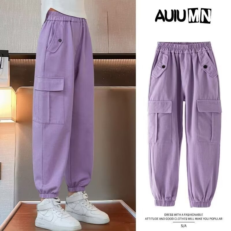 Girls' Pants Summer Style Children'S Straight Loose Thin Casual Wide-Leg Pants For Older Children - Image 5