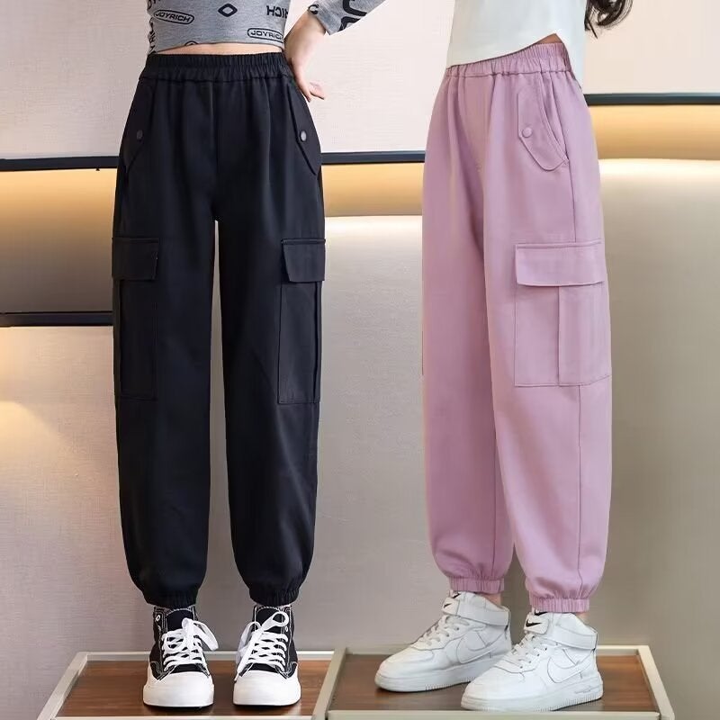 Girls' Pants Summer Style Children'S Straight Loose Thin Casual Wide-Leg Pants For Older Children - Image 2