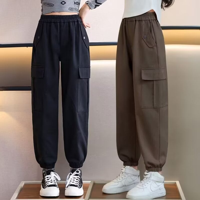 Girls' Pants Summer Style Children'S Straight Loose Thin Casual Wide-Leg Pants For Older Children - Image 3