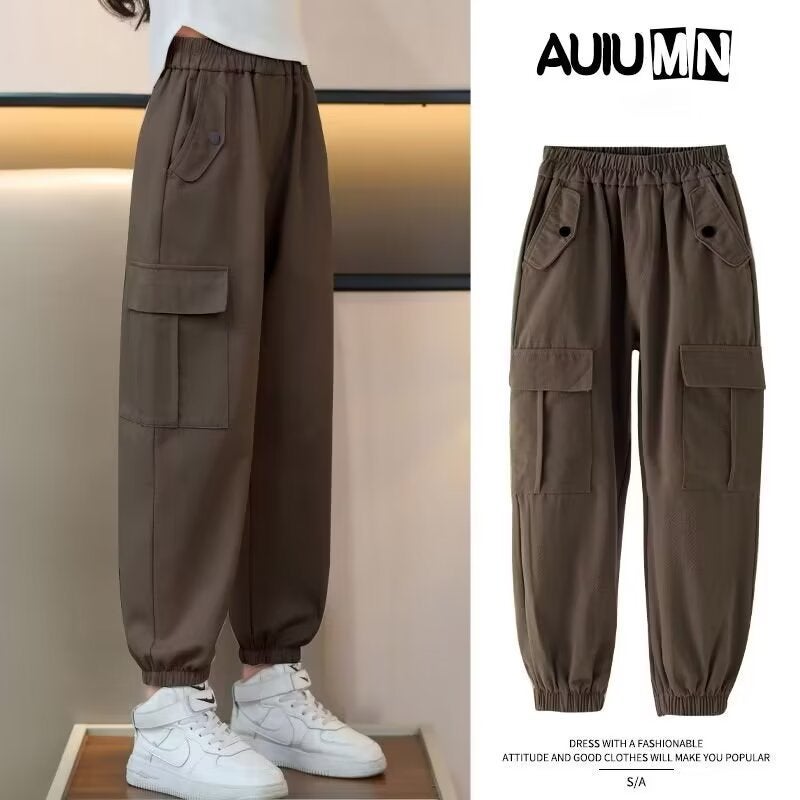Girls' Pants Summer Style Children'S Straight Loose Thin Casual Wide-Leg Pants For Older Children - Image 4