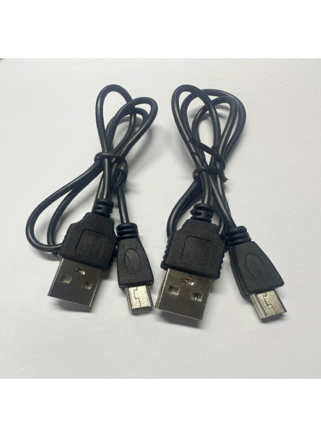 كابل شحن V3 من USB إلى كابل شحن صغير، كابل شحن بمنفذ سلم، كابل شحن مكبر صوت صغير، MP3 - اللون: أسود - Image 5