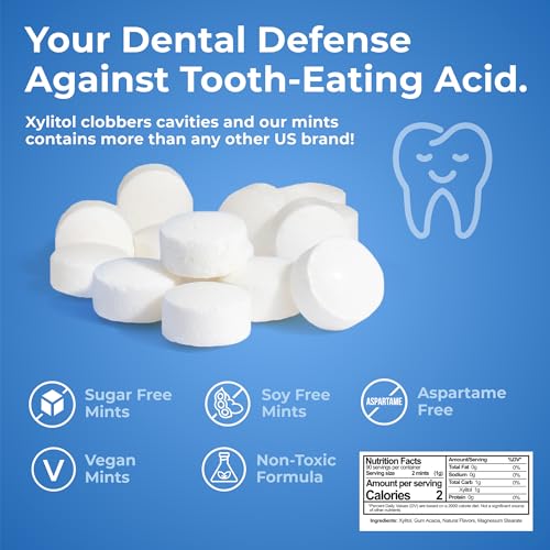 Epic 100 Xylitol Mints  Aspartame Free Sugar Free  Peppermint Flavored Mints 180 Pieces Pack of 2 - Image 5