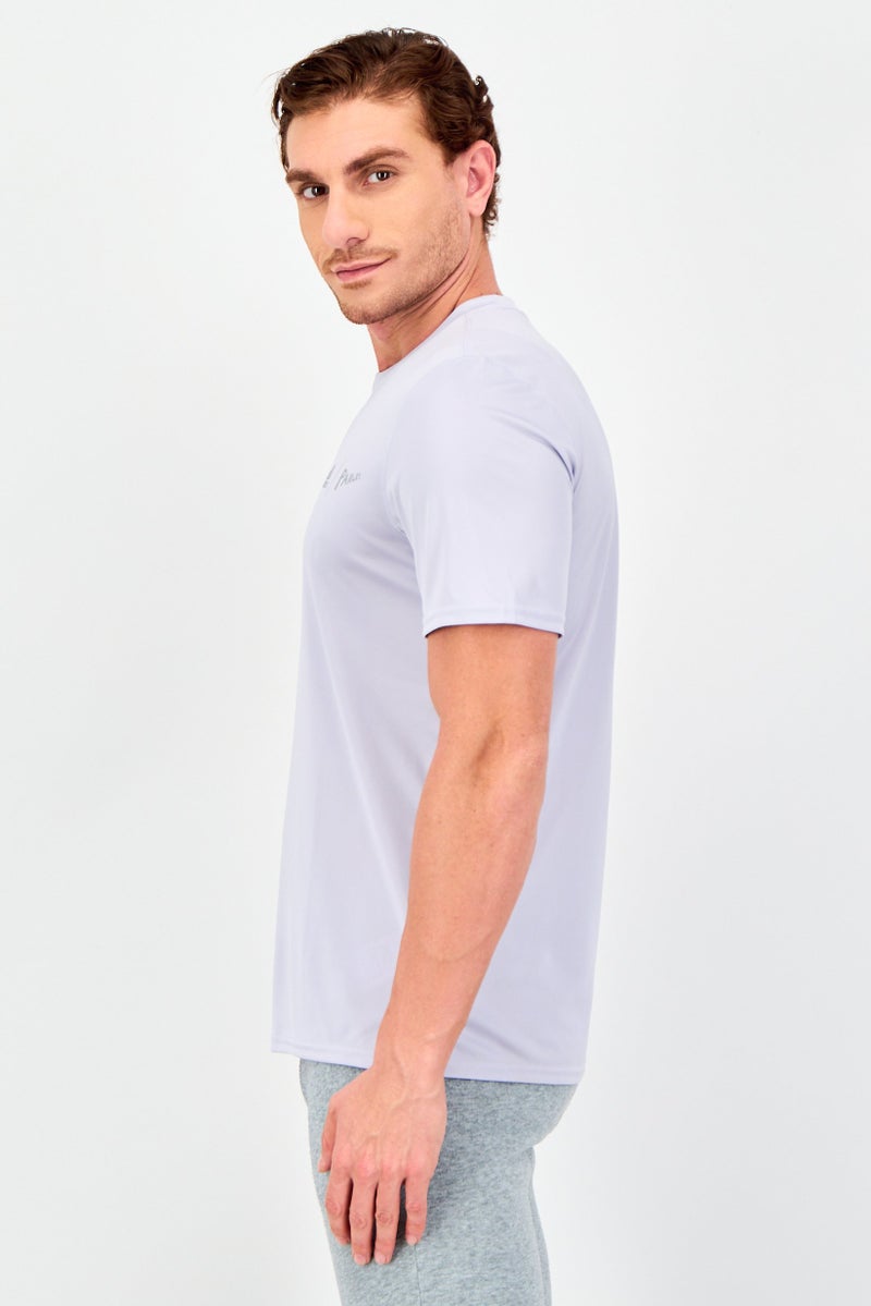 Adidas x Parley Men Sportswear Fit Short Sleeve Training T-Shirt, Light Purple - Image 3