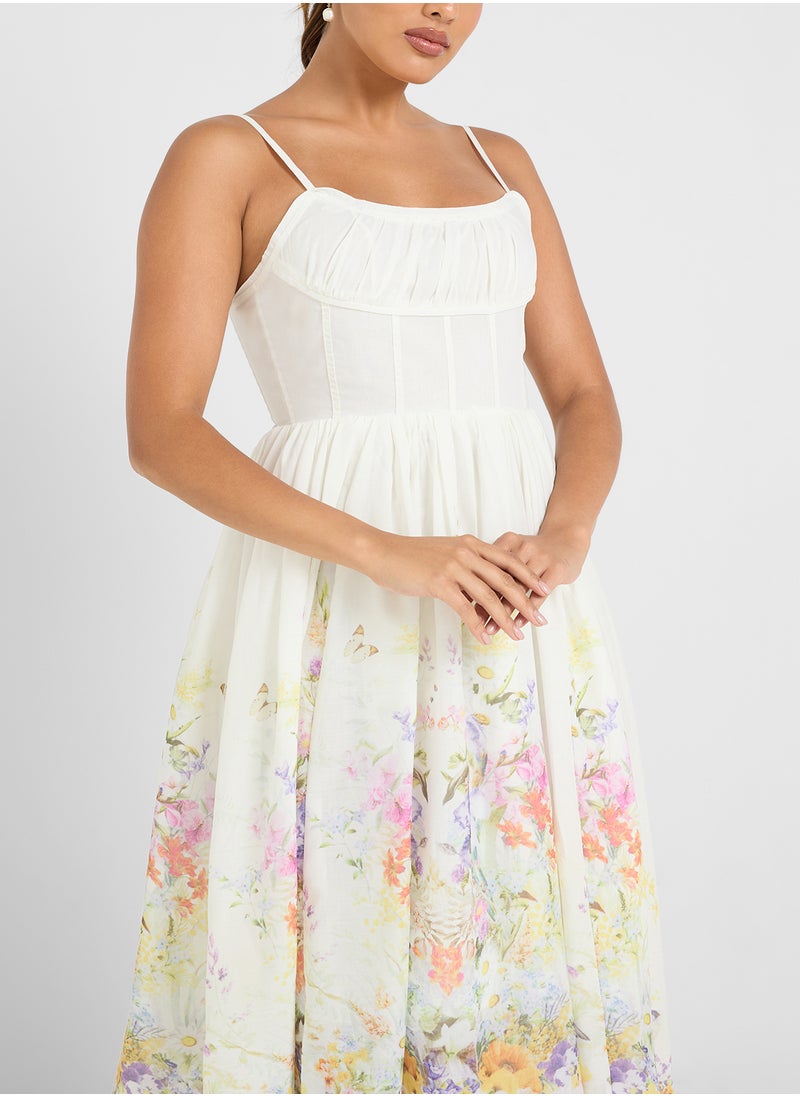 ELLA Floral Print Dress  - Image 3