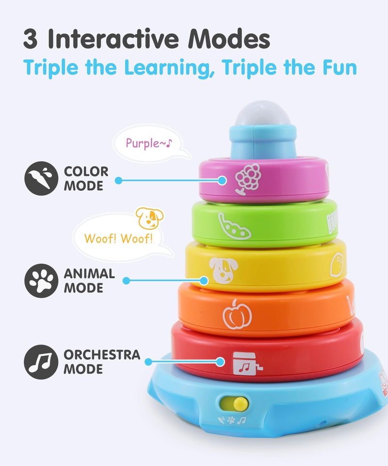 BEST LEARNING Stack & Learn - Developmental Educational Activity Stacking Toy for 6 or 9 Month Old Baby Toys and Up | First 1 Year Boy Girl Gifts for Birthday Gift - Image 5