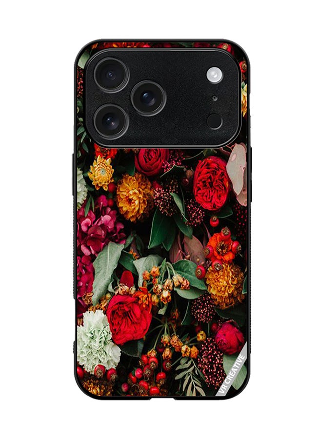 VR CREATIVE Protective Case Cover For Apple iPhone 17 Pro Colourful Flower Design Multicolour