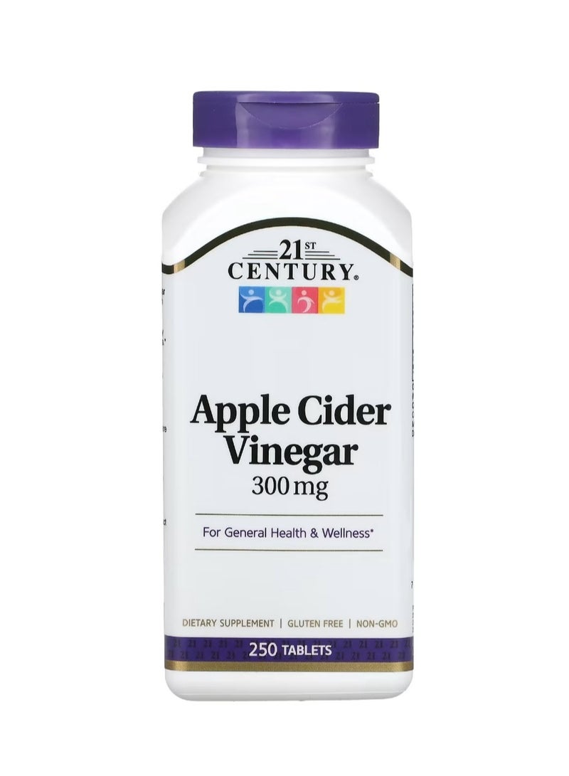 21st Century Apple Cider Vinegar 300 mg 250 Tablets - Image 1