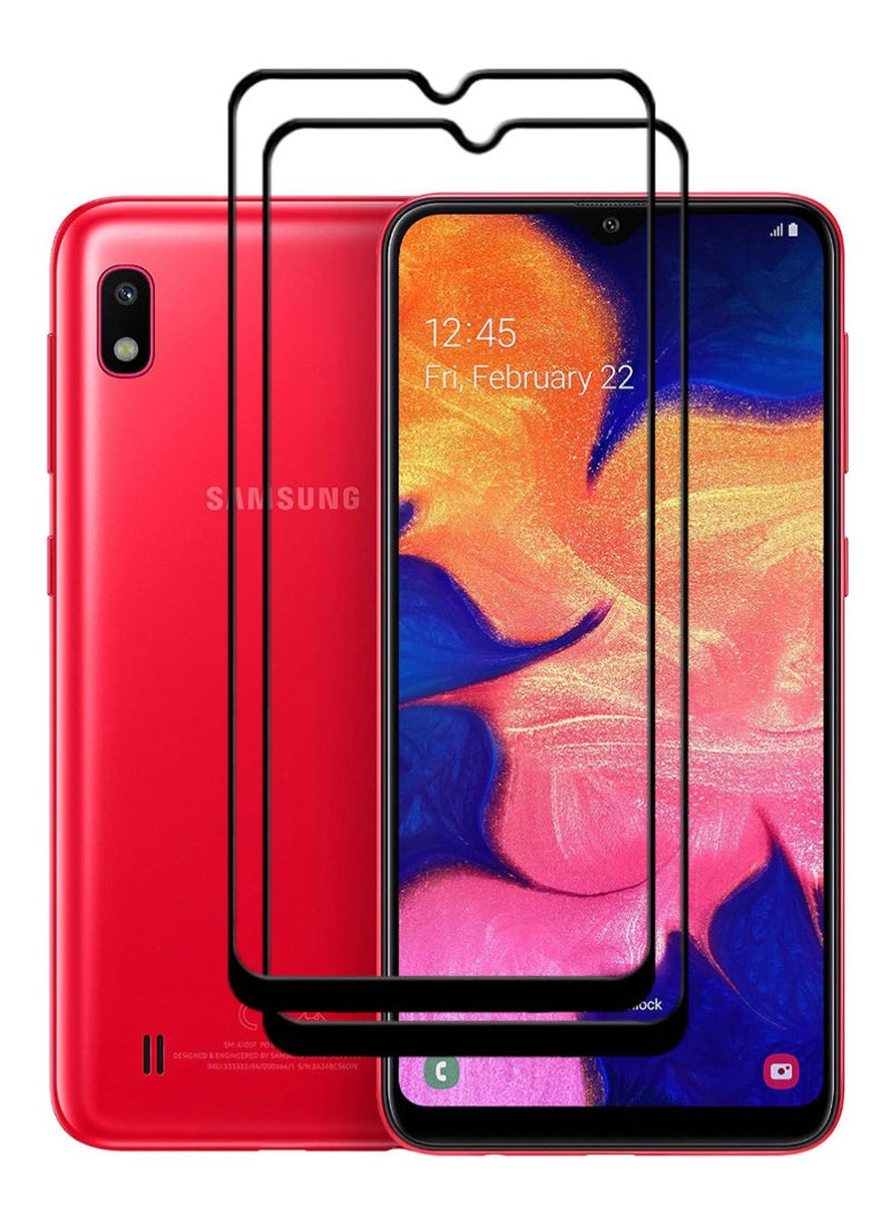 ACLIX 2 Pieces Antistatic ESD Dustproof Premium Quality High Definition Tempered Glass Screen Protector Designed For Samsung Galaxy A10 - Image 1