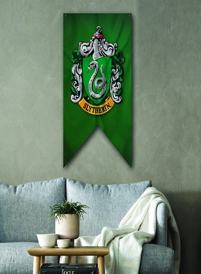 Harry Potter Wall Banner - Large Size 30" x 50" - Indoor Fabric Banner (Slytherin) - Image 2