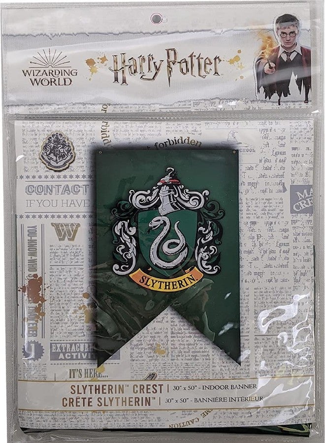 Harry Potter Wall Banner - Large Size 30" x 50" - Indoor Fabric Banner (Slytherin) - Image 3