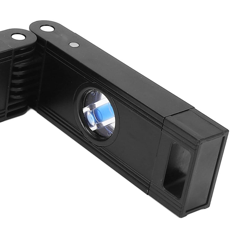 Foldable Magnetic Level 3 Sections Aluminum Alloy Flexible Multi Angle Tool Black - Image 5