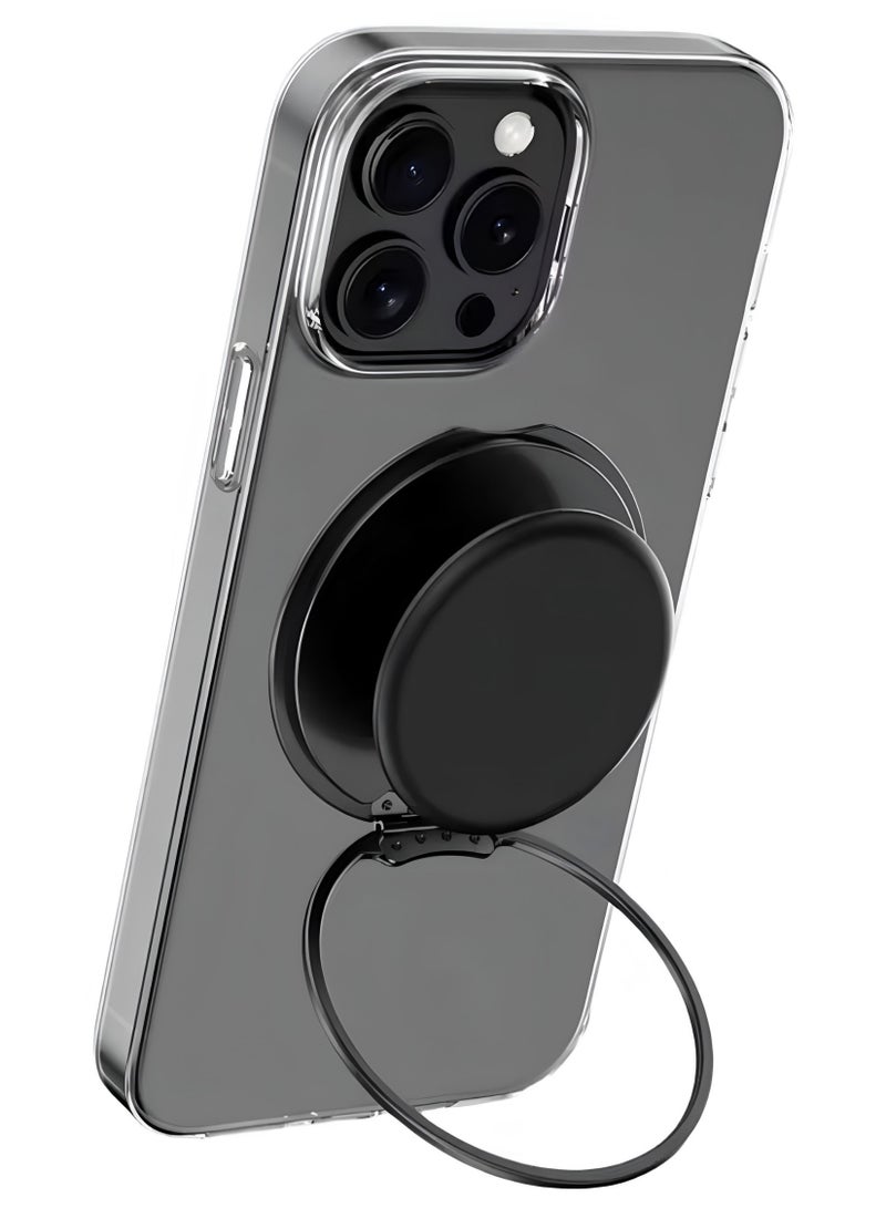 Eminence Voyager Black Magsafe Phone Grip and Ring | Silicon Phone Grip, Wireless charging Compatible, with Adapter Ring  - Image 1
