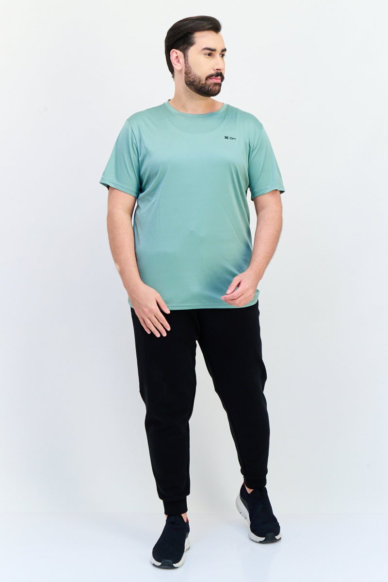 RBX Men Dri-Fit Short Sleeve Training T Shirt, Sage Green  - Image 4