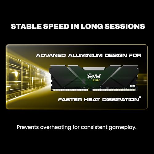 EVM Elite 32GB DDR4 3200MHz Gaming Desktop RAM – Intel XMP & AMD EXPO, Aluminum Heat Sink, CL15, 1.2V Low Voltage, 288-Pin Long-DIMM, 10-Year Warranty (EE32G32DT) - Image 5