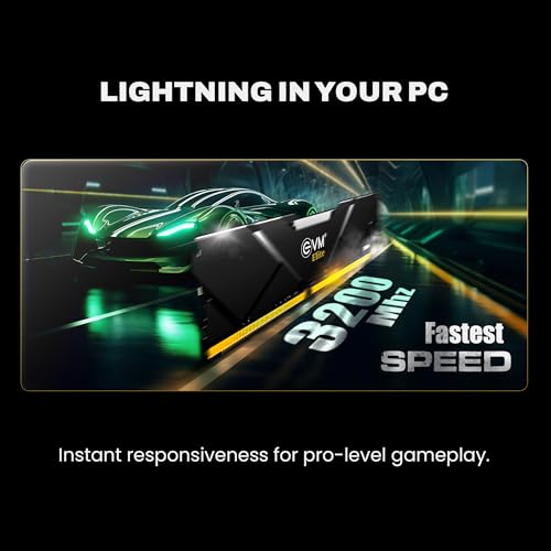 EVM Elite 32GB DDR4 3200MHz Gaming Desktop RAM – Intel XMP & AMD EXPO, Aluminum Heat Sink, CL15, 1.2V Low Voltage, 288-Pin Long-DIMM, 10-Year Warranty (EE32G32DT) - Image 3