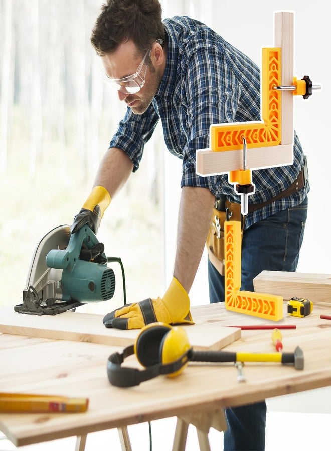 توموروتيك مجموعة مشابك توموروتيك بزاوية 90 درجة لمشاريع النجارة، 4 مربعات مقاس 6 بوصات، 8 كتل تثبيت، 8 صواميل M8، 8 براغي على شكل حرف L، مشابك زاوية قائمة لتجميع الخزائن، صناعة الأثاث، اللحام، والمزيد - Image 2