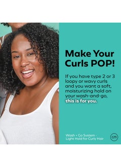curlmix CurlMix Wash & Go System - Travel Size Sample Curly Hair Shampoo & Conditioner Set with Hydrating Moisturizer & Softening Flaxseed Gel - Light Hold  - Image 3