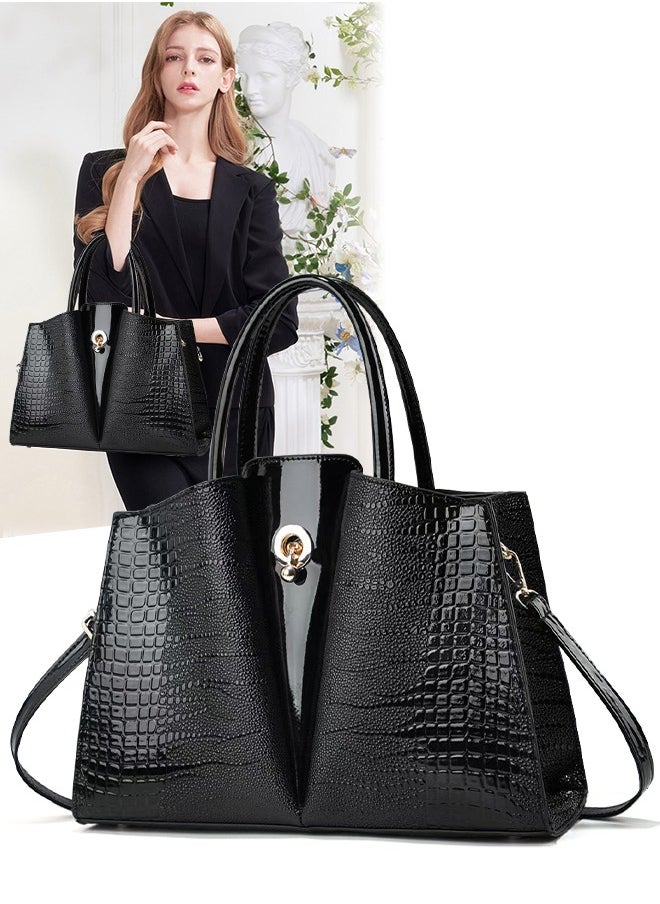 DUNISO Women's Fashion Handbag Faux Leather Crossbody Bag For Women Large Capacity Tote Bags Top Handle Satchel Fashionable Travel Shoulder Bag For Ladies  - Image 1