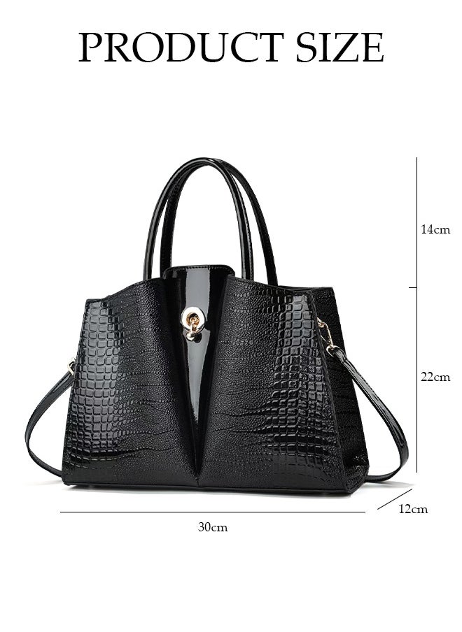 DUNISO Women's Fashion Handbag Faux Leather Crossbody Bag For Women Large Capacity Tote Bags Top Handle Satchel Fashionable Travel Shoulder Bag For Ladies  - Image 2