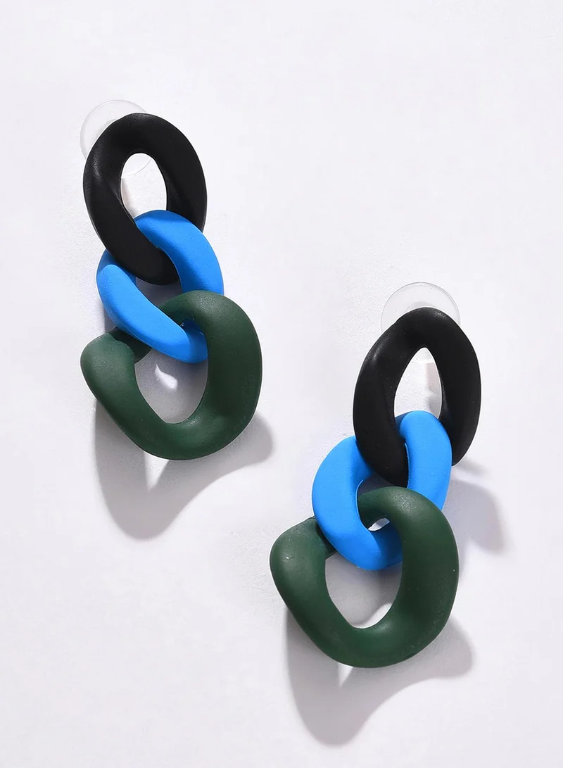 SOHI Multicoloured Contemporary Artificial Drop Earring Jewellery