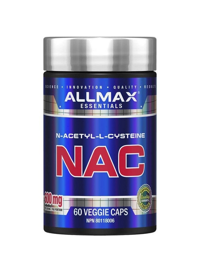 AllMax Nutrition ALLMAX NAC - 60 Veggie Capsules - Immune Support & Free Radical Protection - 60 Servings - Image 1