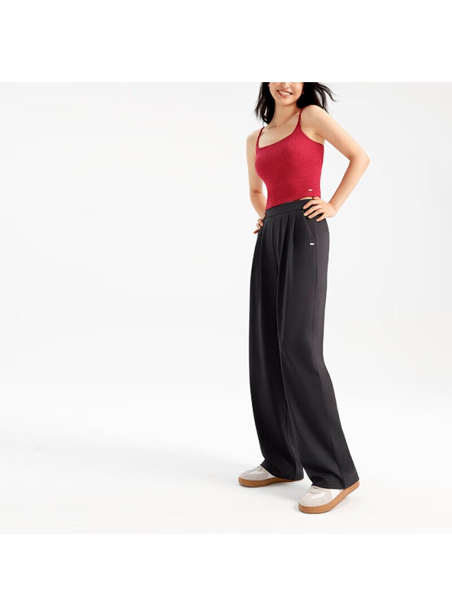 Vfu Cloud Soft Suit Pants High Elasticity Draped Slimming Wrinkle-resistant Straight Loose Trousers Graphite Gray S - Image 4
