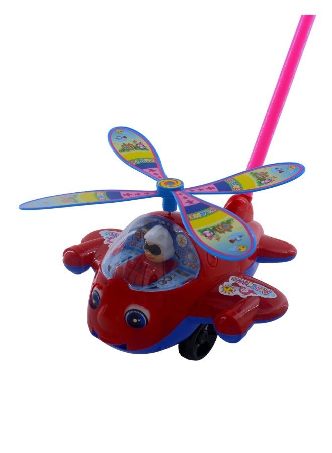 Toy Box Walking Push & Pull Along Plane With Sound For Kids Age Red - Image 1