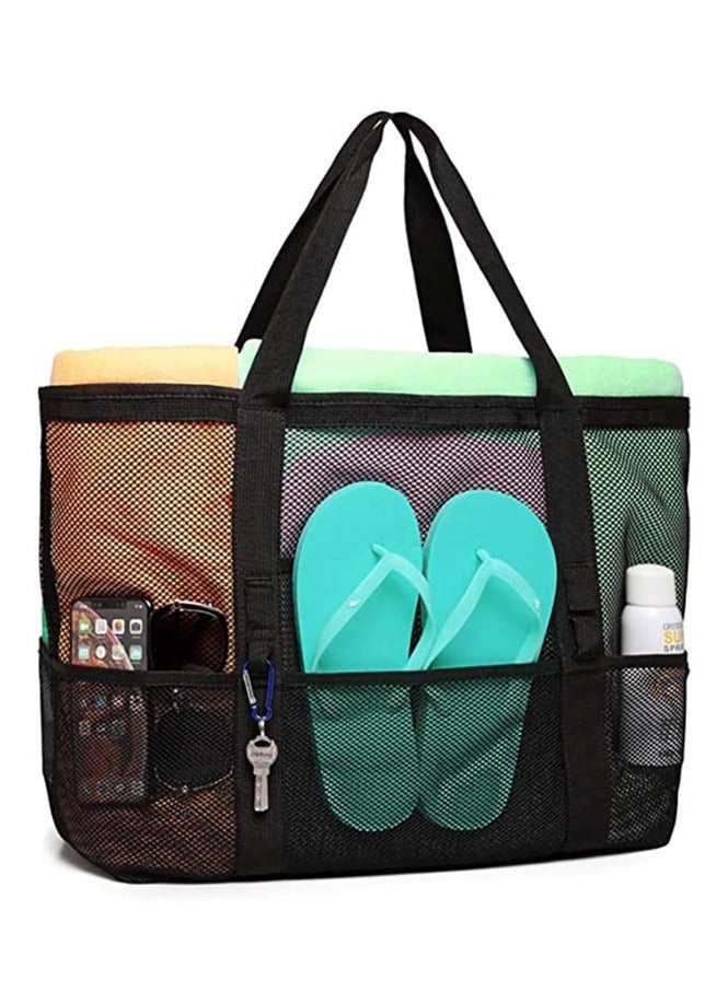 Tanwer Beach bag, large capacity mesh swimming bag, multifunctional travel single shoulder beach bag, swimsuit, portable storage bag  - Image 1