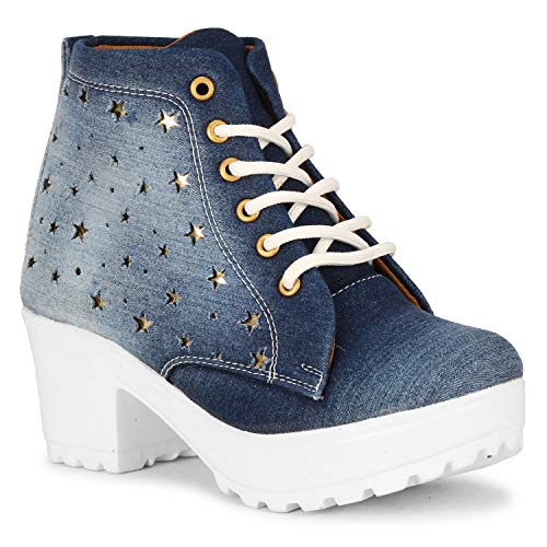 KRAFTER Women's & Girl's Classic Winter HP-122-Denim-Blue-37 - Image 2