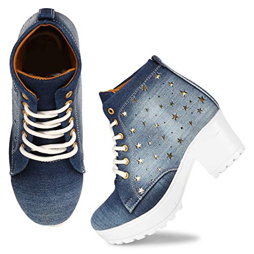 KRAFTER Women's & Girl's Classic Winter HP-122-Denim-Blue-37 - Image 4