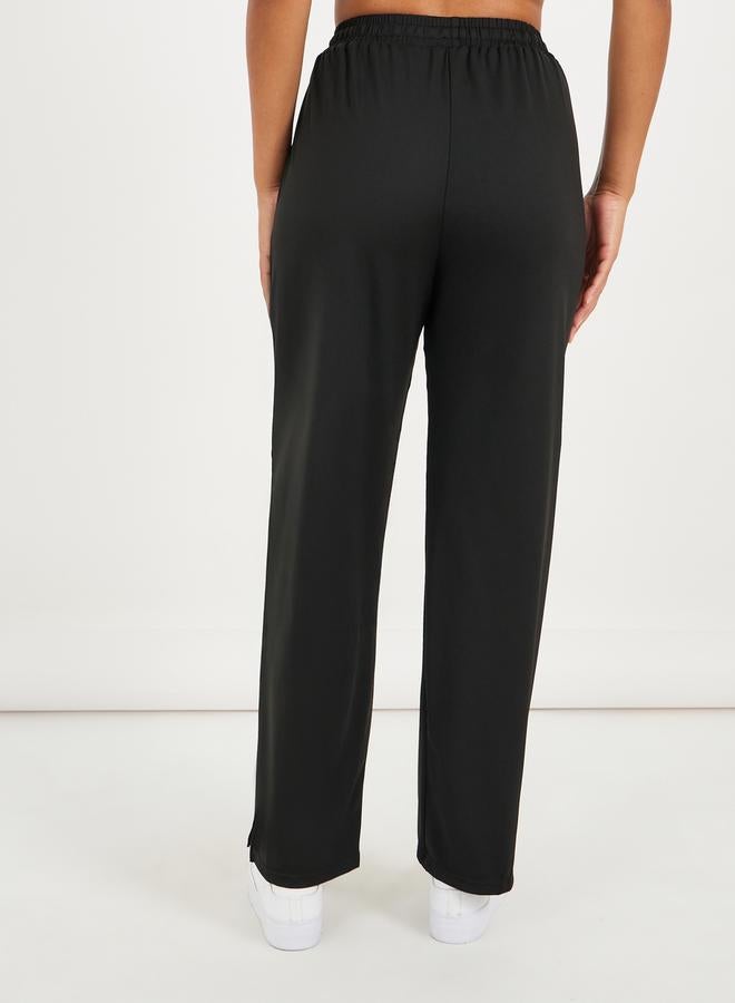 ستايلي سراويل مستقيمة بخصر مطاطي وشريط عاكس منقط بإصدار جيم سباير - Image 4