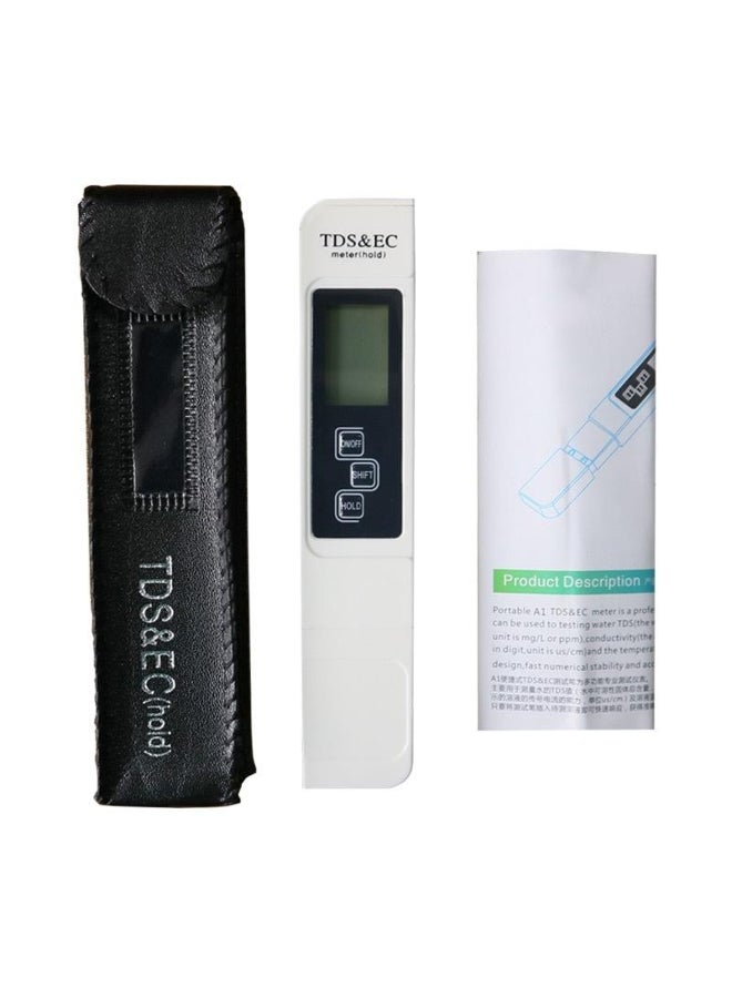 TDS EC Temperature 3in1 Water Tester LED Display Water Quality Monitor Testing Pen for Drinking Water Fertilizer Concentration