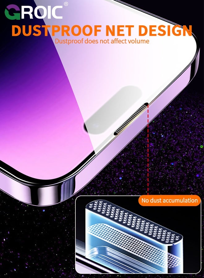 GROIC 2 Pack Screen Protector for iPhone 17 Air,OneStep Installation iPhone 17 Air Screen Protector with  iPhone 17 Air Camera Lens Protector,Easy Installation - Image 3