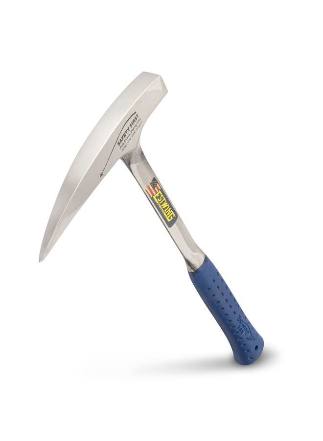 Estwing rock pick - 22 oz geological hammer with pointed tip & shock reduction grip - e3-23lp , blue - Image 1