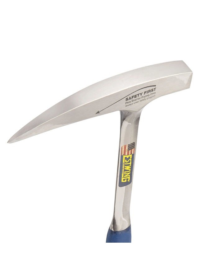 Estwing rock pick - 22 oz geological hammer with pointed tip & shock reduction grip - e3-23lp , blue - Image 3