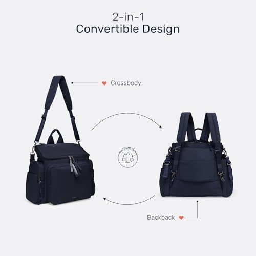 Growgether Mova 3-in-1 Diaper Bag 40L | Multifunctional Baby Bag with Thermal Bottle Pockets, Magnetic Closures & Luggage Sleeve | Sling-to-Backpack, Waterproof, Easy Access, Lightweight -Olive - Image 3